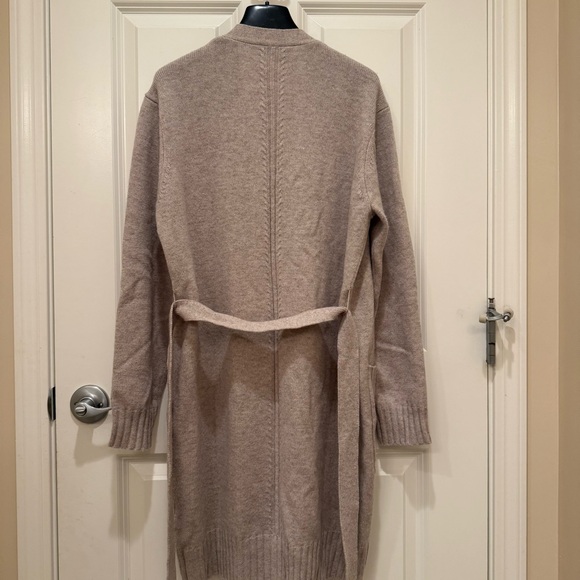 Max Mara Studio Wool & Cashmere Long Cardigan with Matching Belt Small Spring - Picture 12 of 13